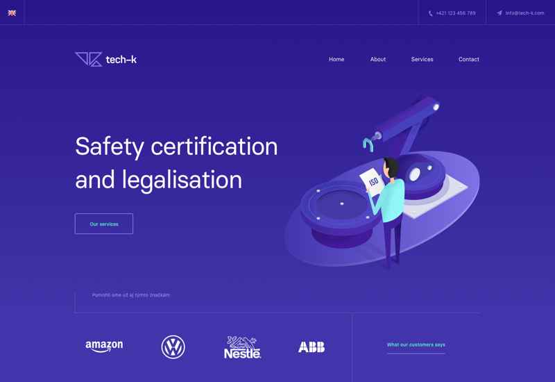 Referencie prezentačný web